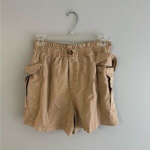 SO Tan Cargo Shorts with Elastic Waist